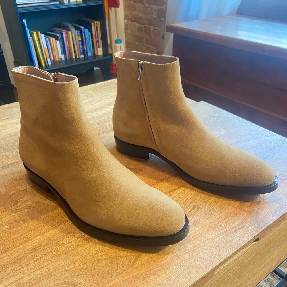 A.P.C. Neil Boots Sand Brown in Split Leather Size 43 BRAND NEW